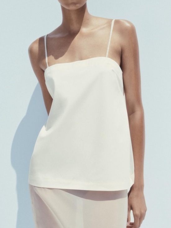 Zara Tops - Zara Cream Organza Combination Top